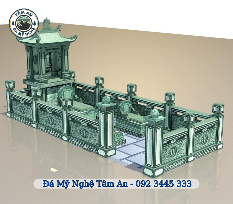 Những yếu tố góp phần tạo nên mẫu lăng mộ đẹp hình 1 Mẫu bản vẽ thiết kế phối cảnh 3D dành cho khu lăng mộ
