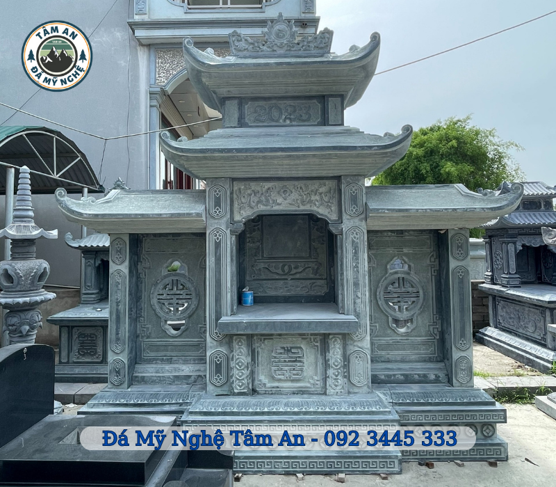 Xây dựng và thi công lăng mộ công giáo đẹp hình 3 Những mẫu lăng mộ tại Đá mỹ nghệ Tâm AN được chế tác từ đá tự nhiên nguyên khối 100%
